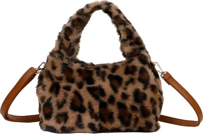 Produktbild von Gallantry, Handtasche für Damen mit abnehmbarem Fellschultergurt, Camel