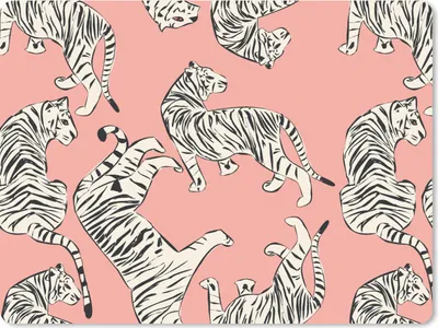 Produktbild von MuchoWow® Mauspad Mousepad Tiger - Muster - Dschungel 40x30 cm - Mousepads - Maus Mat - Pad - Mausunterlage - Anti Rutsch