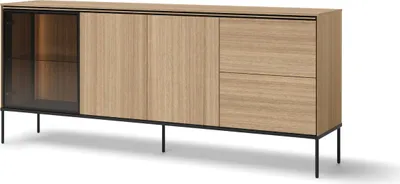 Produktbild von yourhouse24 Kommode VISSO VI-06 mit Beleuchtung Eiche linear