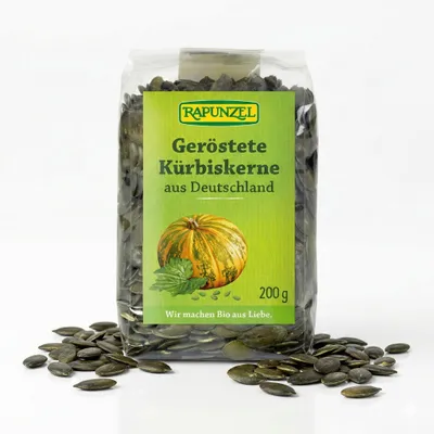Produktbild von Rapunzel  Kürbiskerne, geröstet, 200g - 1 Beutel