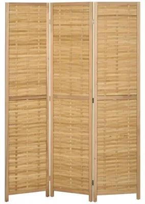 Obrázok produktu pre Rozdeľovač miestnosti – Rozdeľovač miestnosti z bambusu | Farba: prírodná | Rozmery: 120 x 1,8 x 170 cm