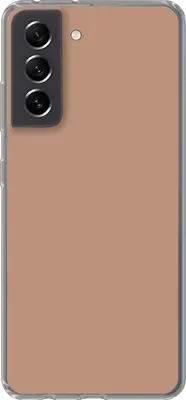 Produktbild von MuchoWow® Handyhülle Schutzhülle Hülle für Telefoonhoesje Samsung Galaxy S21 FE Beige - Farbe - Rosa Silikon Softcase Handy Hülle - Mobiltelefonhülle