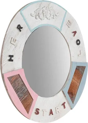 Produktbild von Famanu Badspiegel – elegante Wandspiegel mit Vintage-Finish