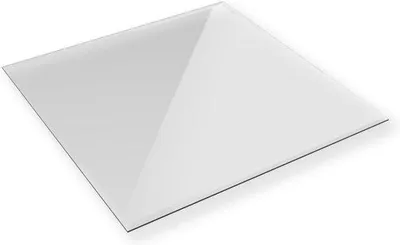 Productafbeelding van Glasplaat voor Open Haard en Tafelblad 100 x 60 cm - Facetgeslepen ESG Veiligheidsglas