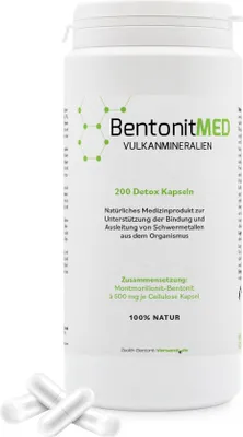 Produktbild von Bentonit MED Detox Kapseln 200 Stück Medizinprodukt