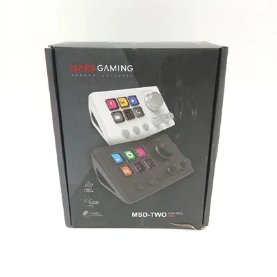 Produktbild von Mars Gaming MSDTWO, Schwarz, 9 Tasten, Tasten, Drehregler, 132 mm, 81 mm, 61 mm