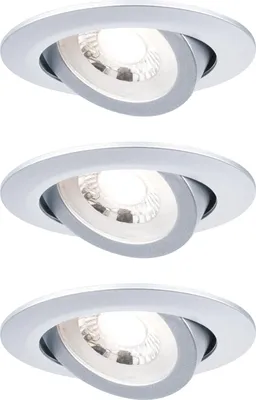 Produktbild von Paulmann Einbauleuchten-Set LED 3x6W chrom-matt