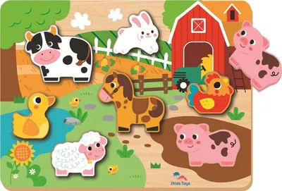 Immagine prodotto di Puzzle della fattoria dei giocattoli per 2 bambini