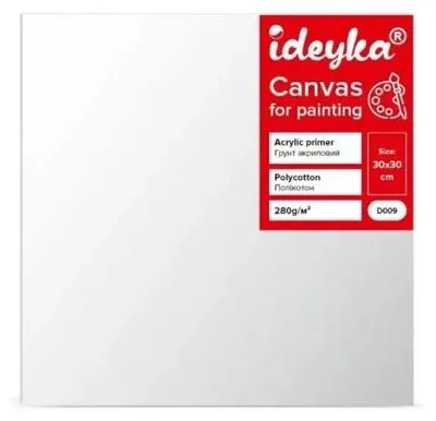 Zdjęcie produktu dla Płótno malarskie na ramie 30x30cm - Ideyka