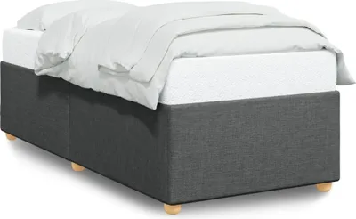 Produktbild von Maison Exclusive - Bettgestell ohne Matratze Dunkelgrau 90x200 cm Stoff