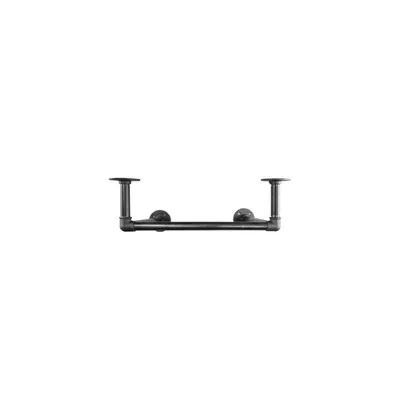 Immagine prodotto di Natural Goods Berlin Pipe GARD Shelf D30 x L60 cm, appendiabiti da parete, appendiabiti a muro, in ghisa malleabile, con ripiano, senza ripiano