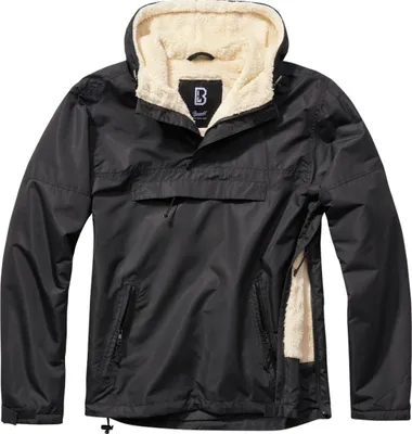 Produktbild von Brandit Windbreaker Sherpa Jacke, schwarz, 2XL