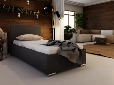 Obrázek produktu pro Jednolůžková postel 90x200 FLEK 5 - černá