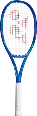 A tennis racket is shown against a white background.