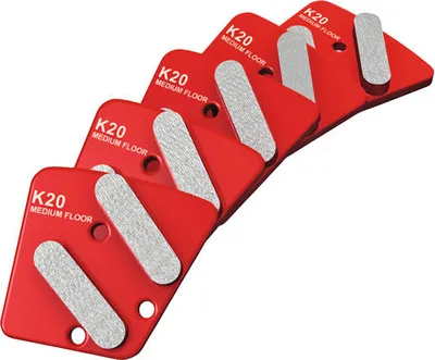 Immagine prodotto di Segmenti diamantati, K20, piano medio (5 pezzi) per macchina a disco singolo MENZER ESM 406