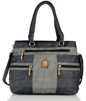 Produktbild von irisaa Handtasche Damen Shopper Mittelgroß Schultertasche Multifunktionale Henkeltasche Umhängetasche mit Abnehmbarem Schulterriemen und vielen Fächern