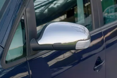 Zdjęcie produktu dla 1Zestaw nakładek lusterek ze stali nierdzewnej V2A chrom do VW Touran typ 1T1 1T2 2003-2009