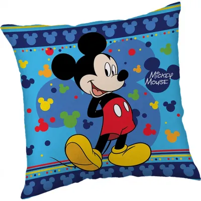 Zdjęcie produktu dla Poduszka Disney Mickey Mouse (1 szt.) Wysokiej jakości poduszka dekoracyjna z cyfrowym nadrukiem po obu stronach