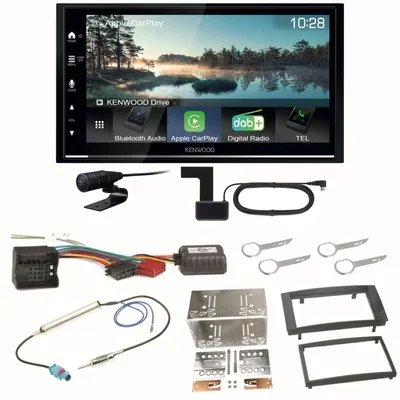 Produktbild von Kenwood DMX7722DABS Android Auto CarPlay Einbauset für T5 2003-2015 Multivan