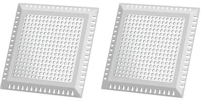 Produktbild von Abflusssieb Duschabfluss quadratisch Zinklegierung 17.4cm 2er Pack