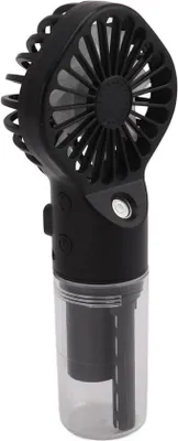 Obrázok produktu pre Prenosný ručný ventilátor s rozprašovaním vody, 4 rýchlosti, čierny