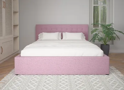 Produktbild von Bett 180 cm in Lila Stoff