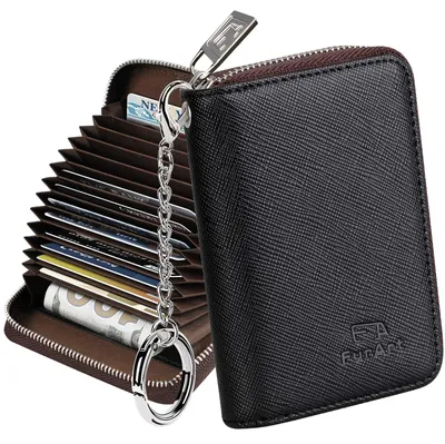 Obrázek produktu pro Peněženka na karty - RFID blokování - Zip - 15 až 16 slotů na karty - Klíčenka
