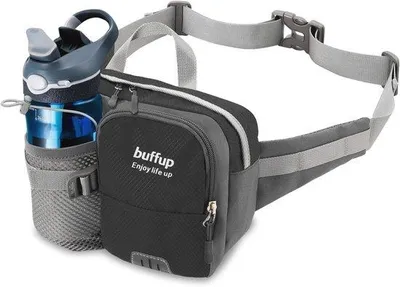 Produktbild von Famanu Hüfttasche mit Flaschenhalter für Wandern, Camping und Radfahren - Wasserfest und Atmungsaktiv