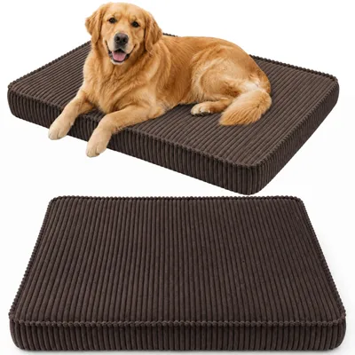 Produktbild von HUNDEBETT HUNDEKISSEN HUNDEMATTE CORD XL 120x80 CM Schokobraun