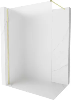 Produktbild von Mexen Kioto-X Duschwand Walk-in 110 x 200 cm, mattiert 10 mm, gold gebürstet - 800-110-101-55-30-X
