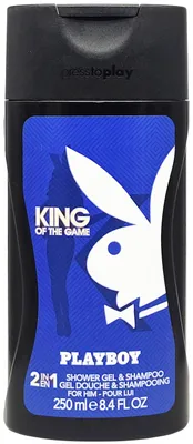 Produktbild von Playboy For Him Duschgel KING OF THE GAME 250ml 2-in-1 Shampoo Shower Body Wash