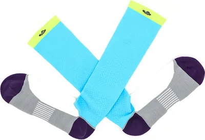 Produktbild von MEGAGROUP 4 Paar Casual Socken Stricksocken schwarz hellblau lila für Sport Gr. 35-39