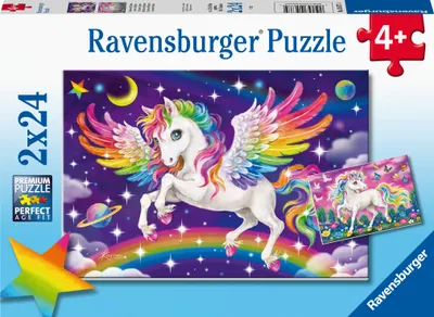 Produktbild von Ravensburger Puzzle Einhorn und Pegasus, 2x24tlg.