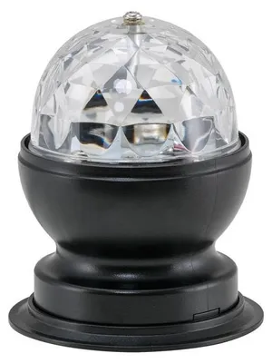 Image de Lampe de table LED BRILONER LEUCHTEN DISCO LIGHT, 3 W, IP20, noir, plastique, Ø 8,8 cm