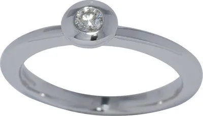 Produktbild von Ring 56 - Weißgold Gold 585 -  Brillant 0,11ct