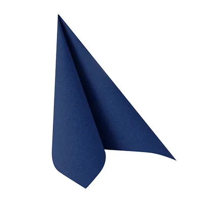 Produktbild von 250 Papstar Servietten ROYAL Collection 1/4-Falz 40 cm x 40 cm dunkelblau in Papierverpackung 89410