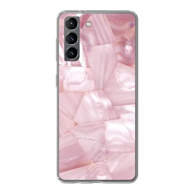 Produktbild von MuchoWow® Handyhülle Schutzhülle Hülle für Samsung Galaxy S21 Naturstein - Perlmutt - Luxus Silikon Softcase Handy Hülle - Softcase