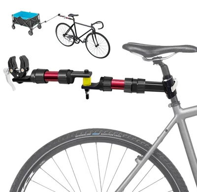 Produktbild von Anhängerkupplung für Fahrrad - Schnellkupplung - Aluminium - Universell für Sattelstütze und Anhängerkupplung - Für Handwagen und Fahrradanhänger