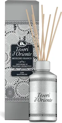 Produktbild von Tesori d'Oriente Muschio Bianco Duftstäbchen, Duftspender 200 ml