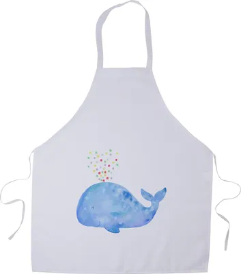 Produktbild von Mr. & Mrs. Panda Kellnerschürze Wal Konfetti - Weiß - Geschenk, Wale, Vorbinder, Geburtstag, Kochschürze, Arbeitsschürze, Neustart, Küchenzubehör, Grill Schürze, Abnehmen