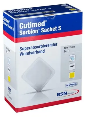Immagine prodotto di Cutimed Sorbion Bustina S Medicazione per ferite 10x10 cm 24 pz