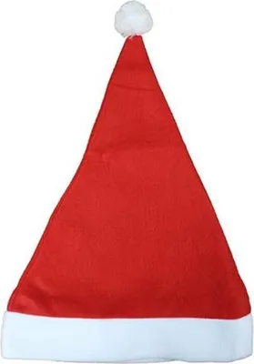 Produktbild von 6 Weihnachtsmannmützen rot/weiß