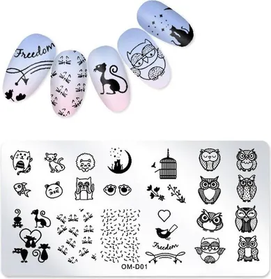 Immagine prodotto di Piastra per timbri per nail art OM-D01