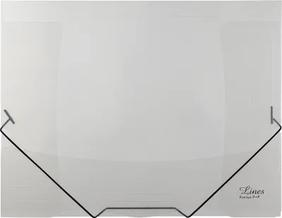 Image de Chemises P+P en carton avec gomme transparente Lignes transparentes 2-500