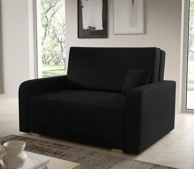 Produktbild von Sofa Juno II 135x85 cm 2-Sitzer, Schlafsofa mit Schlaffunktion und Bettkasten, Kissen  inklusive - Curio 99