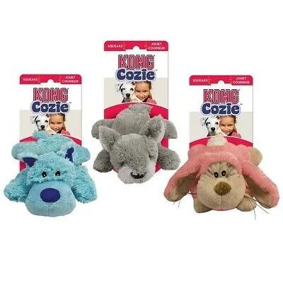 Produktbild von KONG Cozie, Hund, Plüschspielzeug, Beige, Blau, Grau, Pink