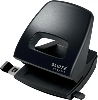 Image de Perforateur de bureau NeXXt Recycle plastique 30 feuilles noir pack de 6