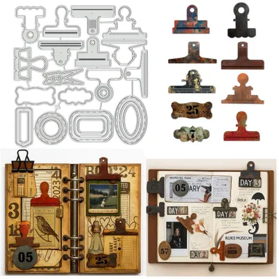 Productafbeelding van 23 Stuks Stansvormen voor Scrapbooking en Kaartenmaken, Vintage Ontwerpen