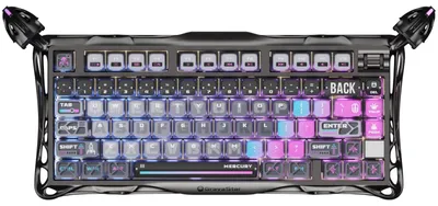 Obrázok produktu pre Bezdrôtová mechanická herná klávesnica – RGB podsvietenie, 75% rozloženie kláves, hliníkové puzdro
