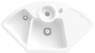 Produktbild von Villeroy & Boch Keramikspüle 670802R1, Solo Eck Eckspüle - inkl.